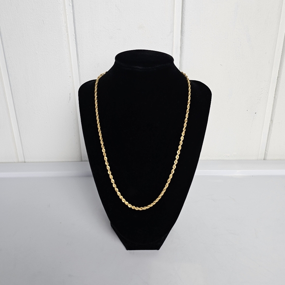 Vintage 18kt Yellow Gold Plate Twist Chain - Picture 2 of 5